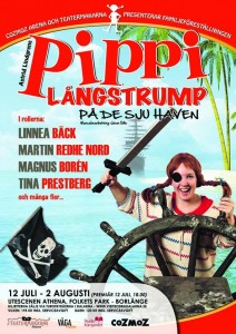 Pippi på de sju haven 2014 - affisch